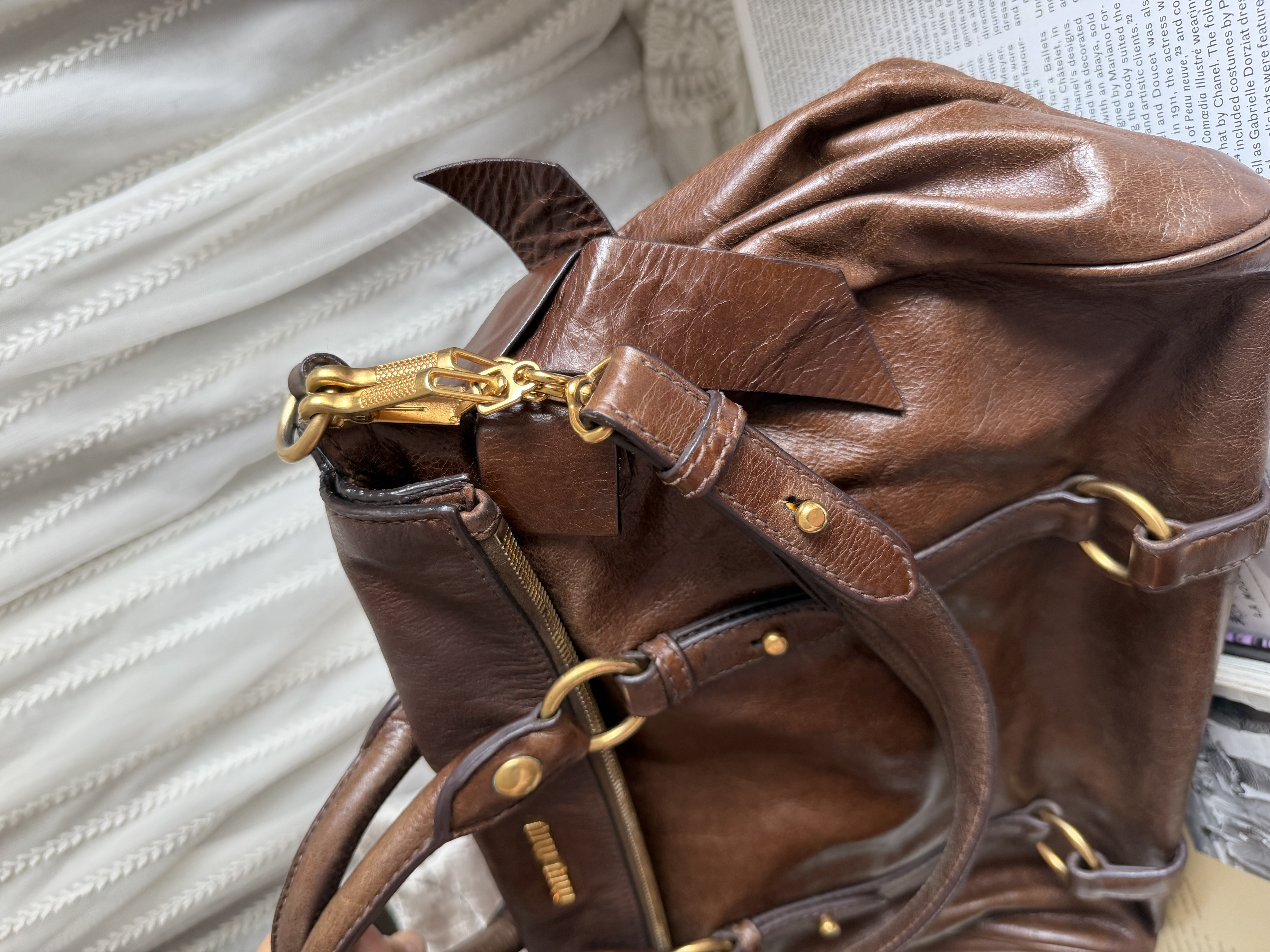 Miu miu vitello bag brown 