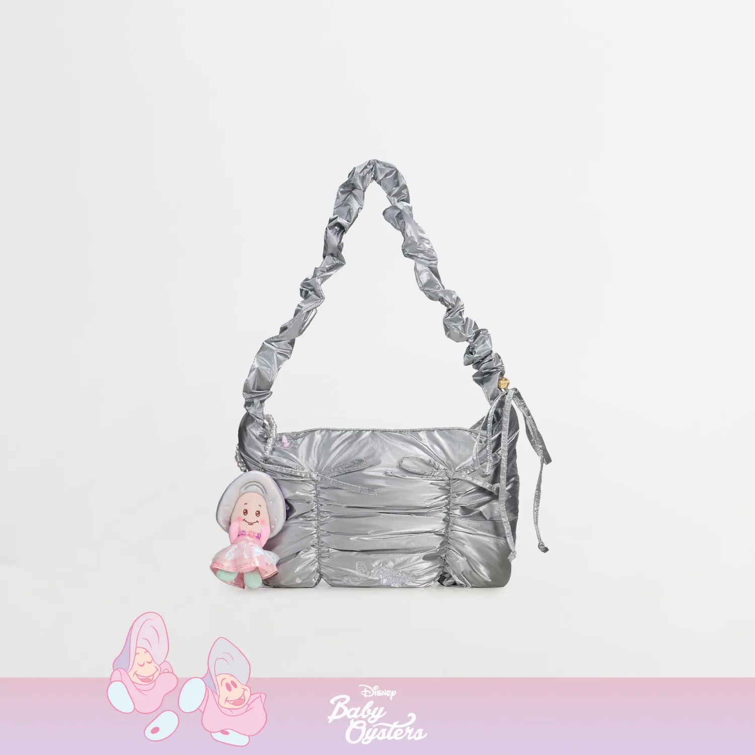 📦訂購 台灣代購 Disney 迪士尼 愛麗絲夢遊仙境 Baby Oysters 生蠔BB 蝴蝶結抽繩肩背包