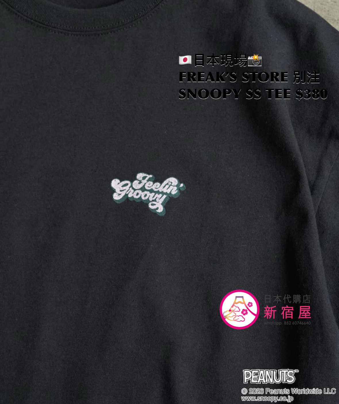 FREAK’S STORE 別注 SNOOPY SS T-SHIRT