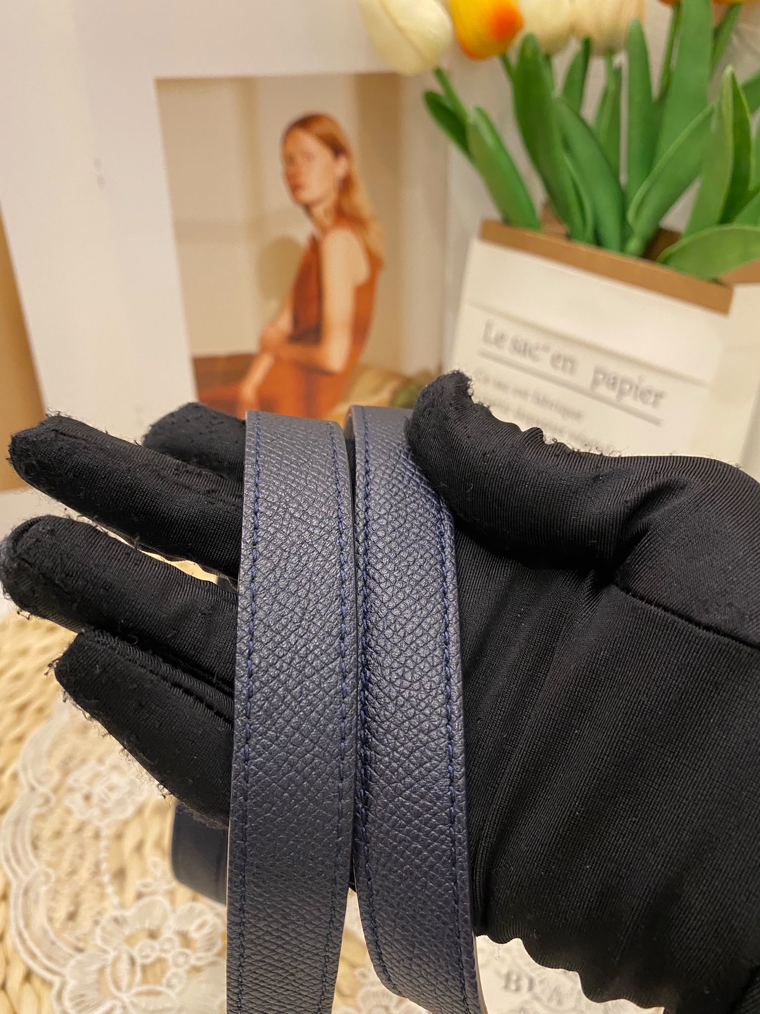 Celine Grained Calfskin Belt Bag