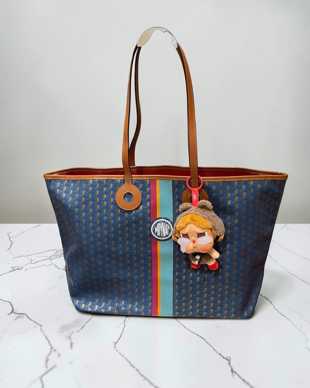 Moynat Oh! Tote Ribbon Duo MM  100%Authentic ,98%new