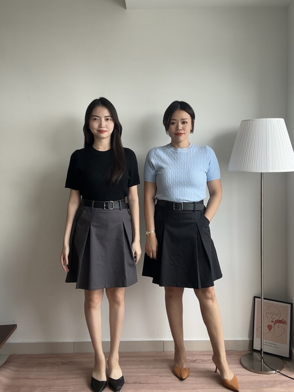S1916 A Line Midi Skirt - 3 Colors 