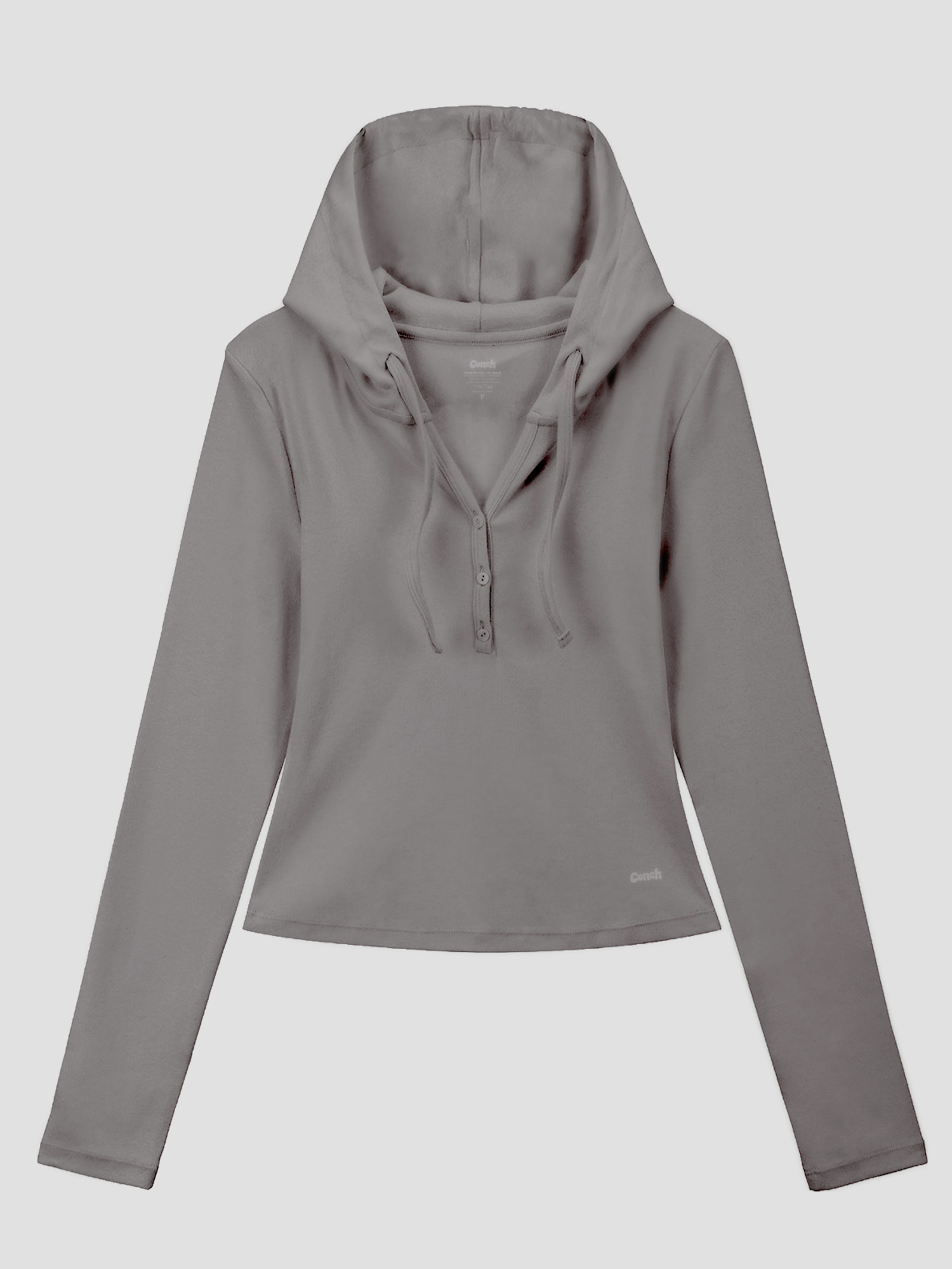 預購_V-neck Slim Fit Hooded T-shirt (有帽) by Conch