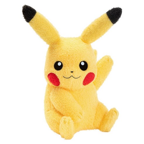 全新 現貨即出 Pikachu主題黃色毛絨公仔禮盒裝 可愛坐姿兒童生日聖誕禮物