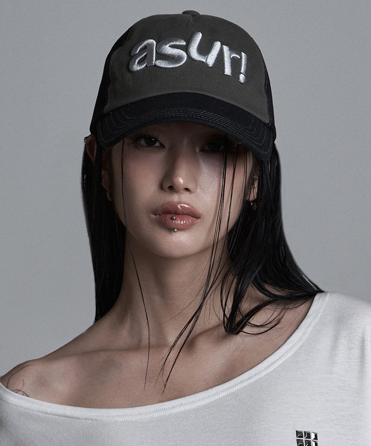 🇰🇷訂購｜asur 26SS｜Loud Logo Mesh Ball Cap 2色 