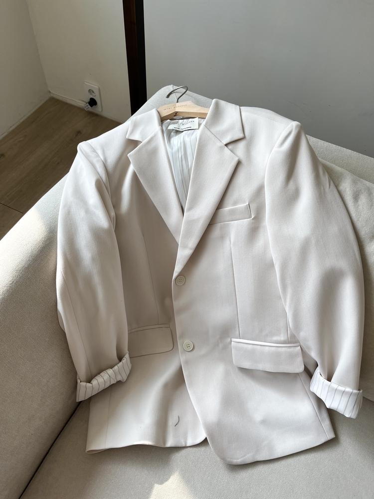 Atelier Relaxed Blazer (Ivory)