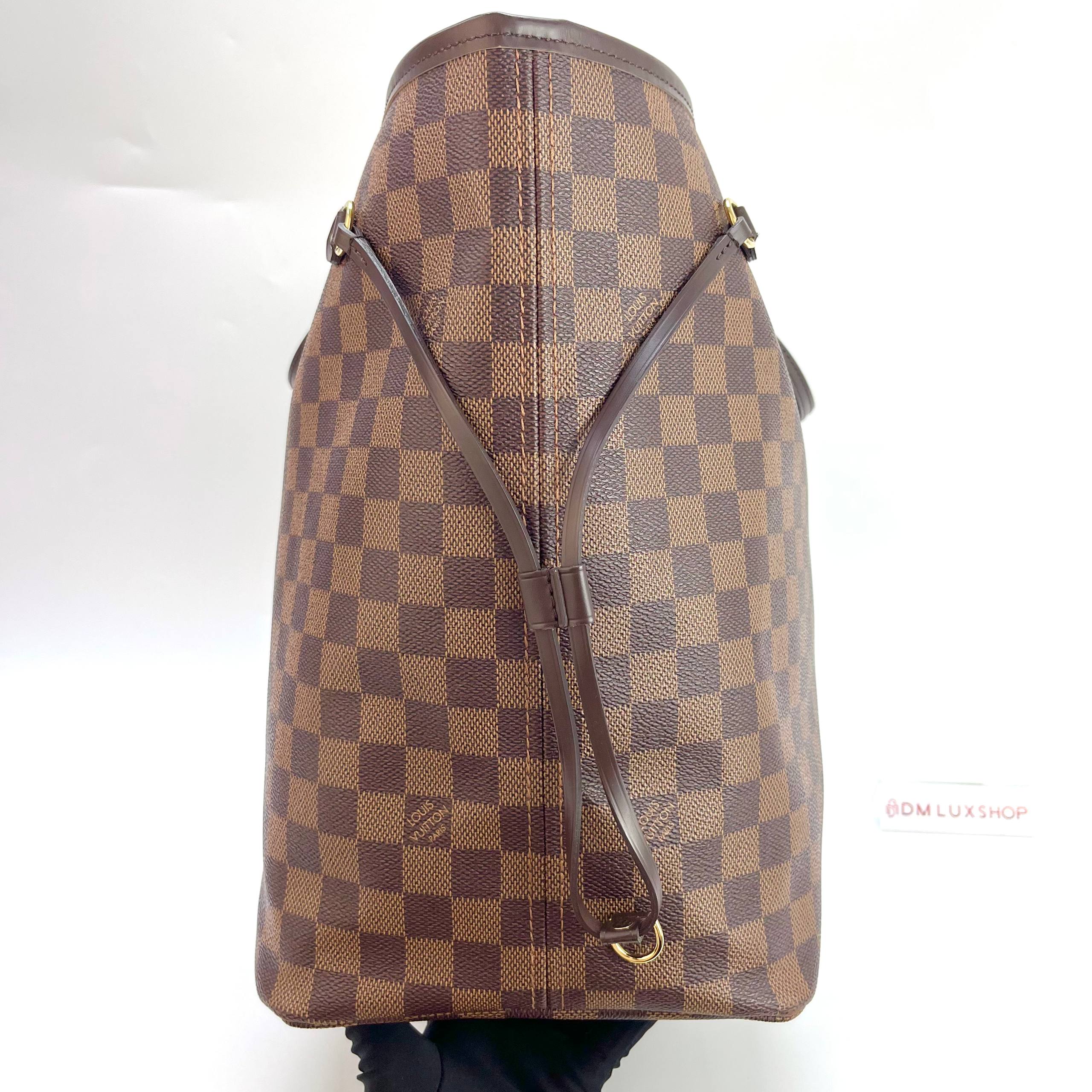 LV Damier Ebene Neverfull MM GHW