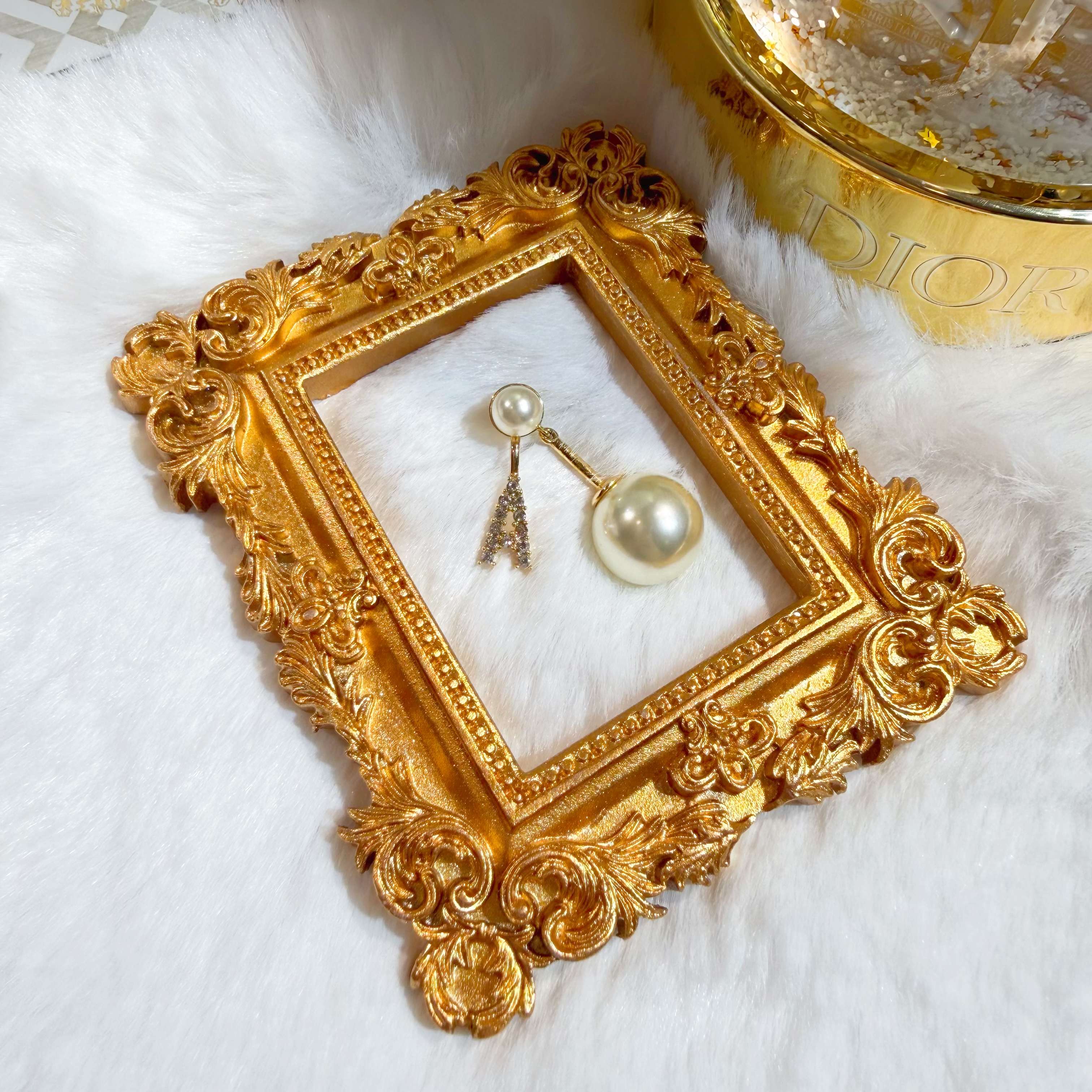 Dior earrings pearl/A