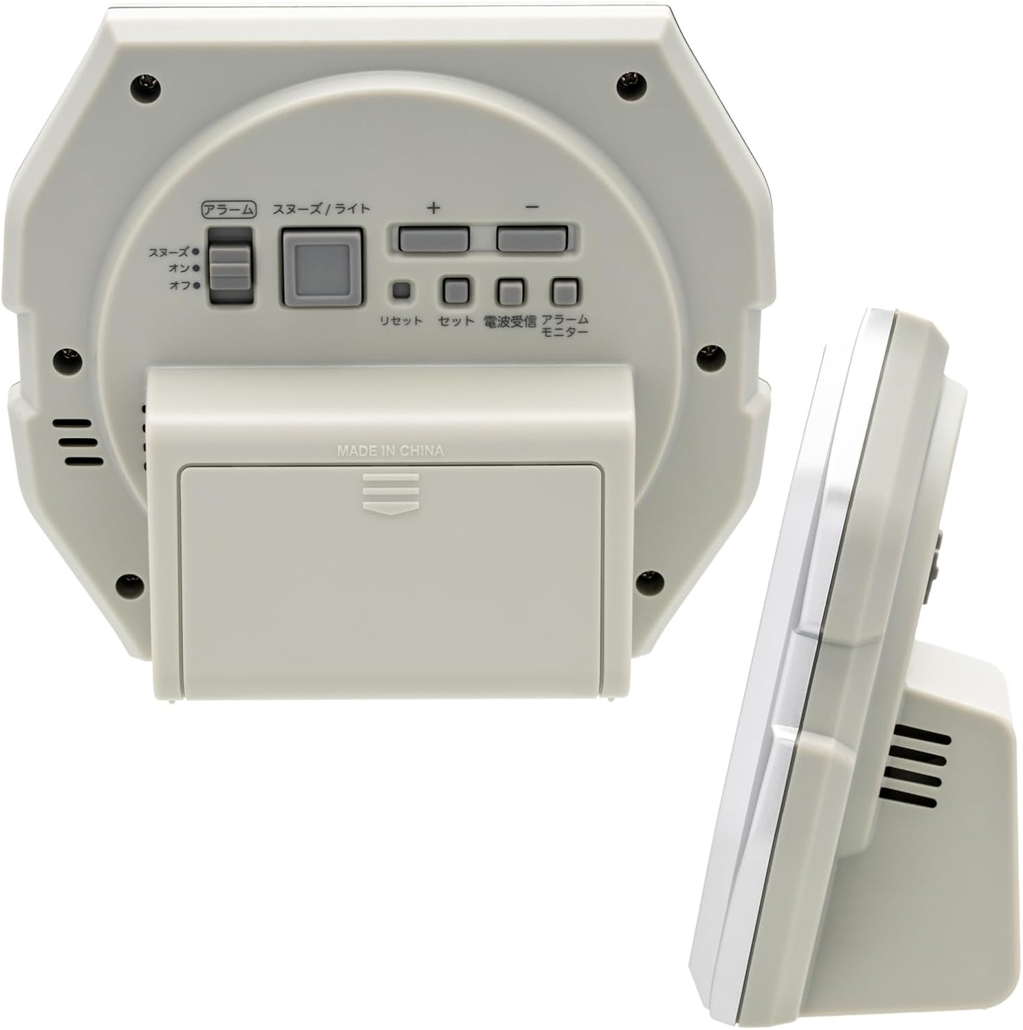 預訂 | 日本 CASIO 電波座枱電子鬧鐘｜溫度濕度顯示・銀色