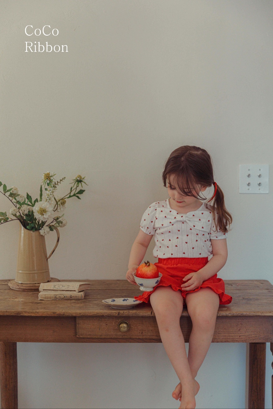 【預訂】 韓國直送 南大門童裝 心心圖案上衣