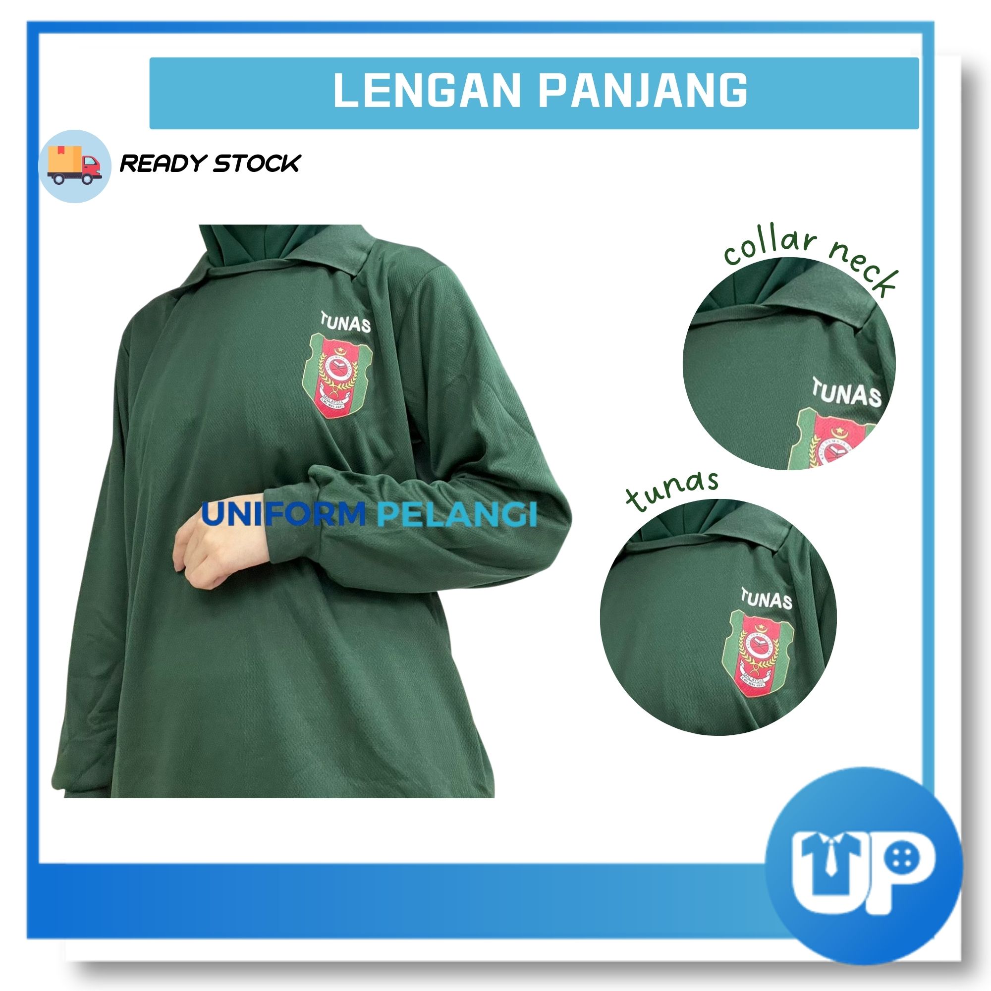 Kadet TKRS Microfiber TShirt Lengan Panjang Original T-shirt Tunas Kadet Remaja Sekolah Long sleeve
