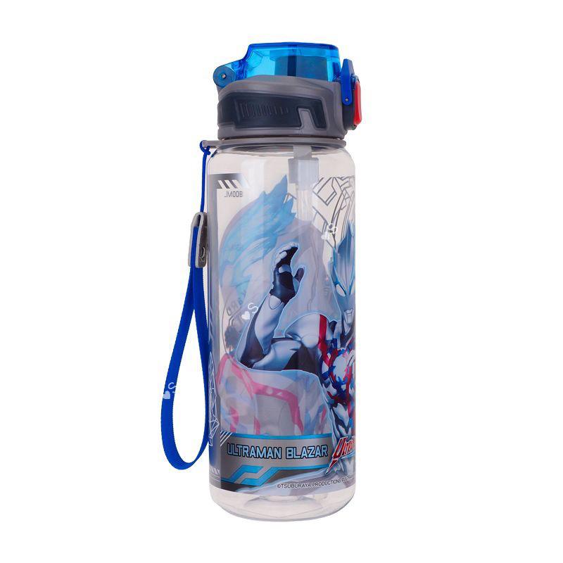 Ultraman 800ml BPA & BPS Free 膠水樽連可拆式飲管及手繩(U8-8332-1）