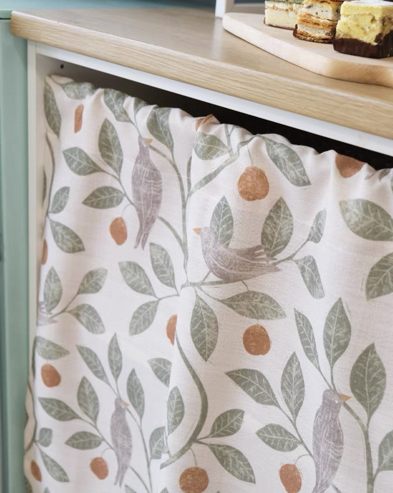 北歐文藝小鳥果實門簾