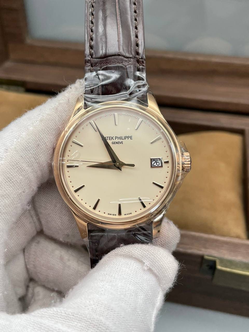 ⚜️百达翡丽 5227玫瑰金 将官底翻盖324一体机芯😎