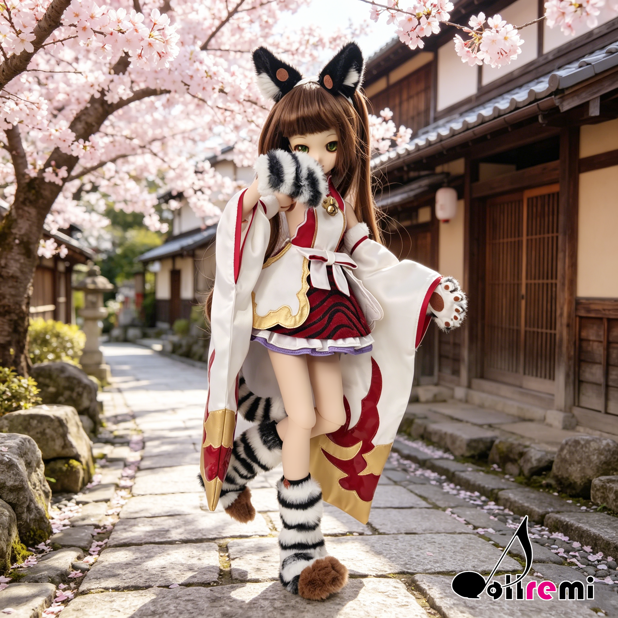 【dollremi】(DD0935) COS 碧藍幻想 Granblue Fantasy 虎神將 辛妲拉 Cidala - 白桃 Bai
