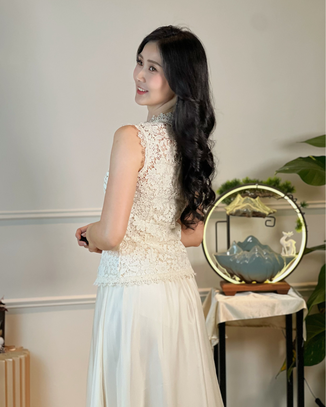 5103 Natividad Mesh A Line Skirt 