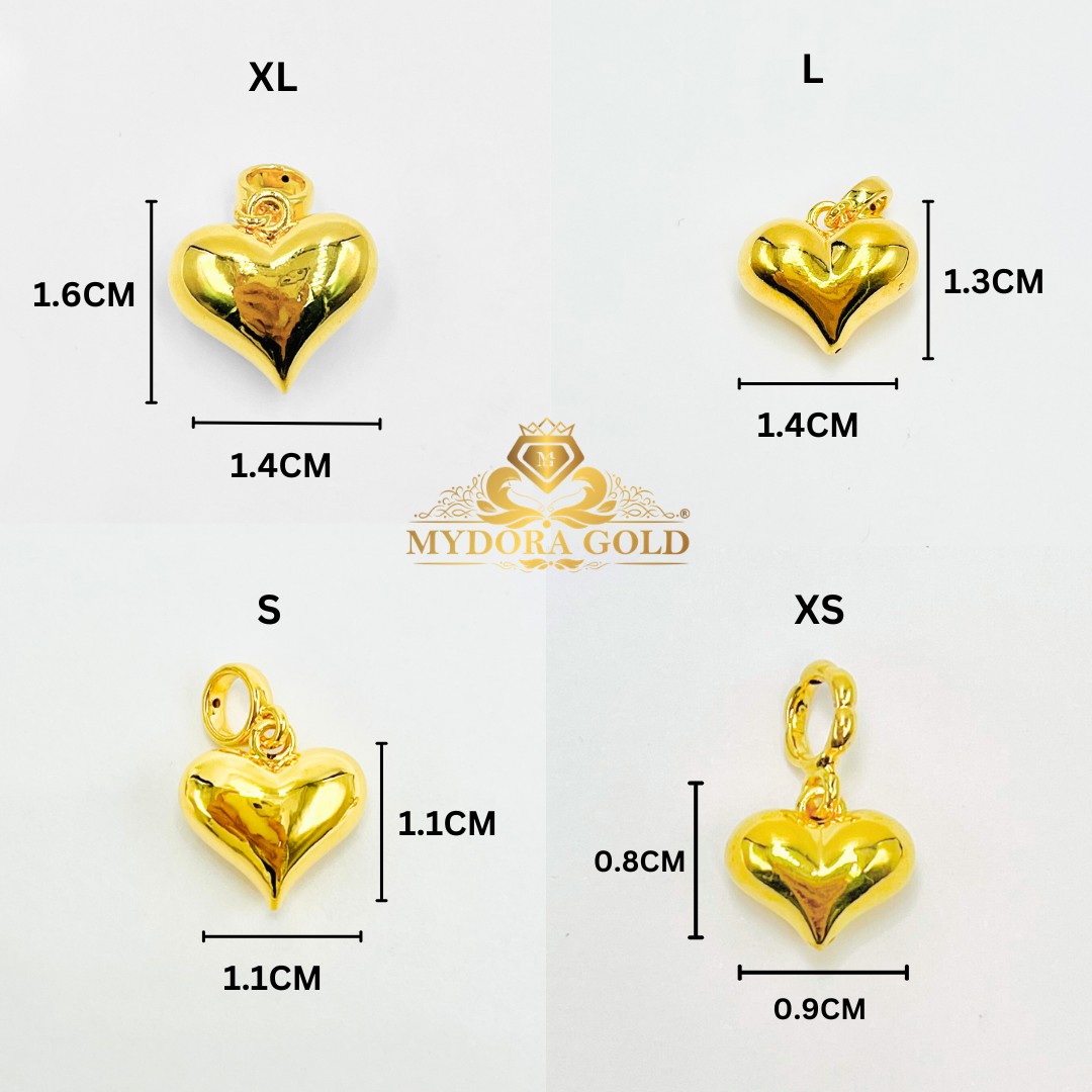 MYDORA Charm Love Gemuk Full Gold (5G) l EMAS 916/22K