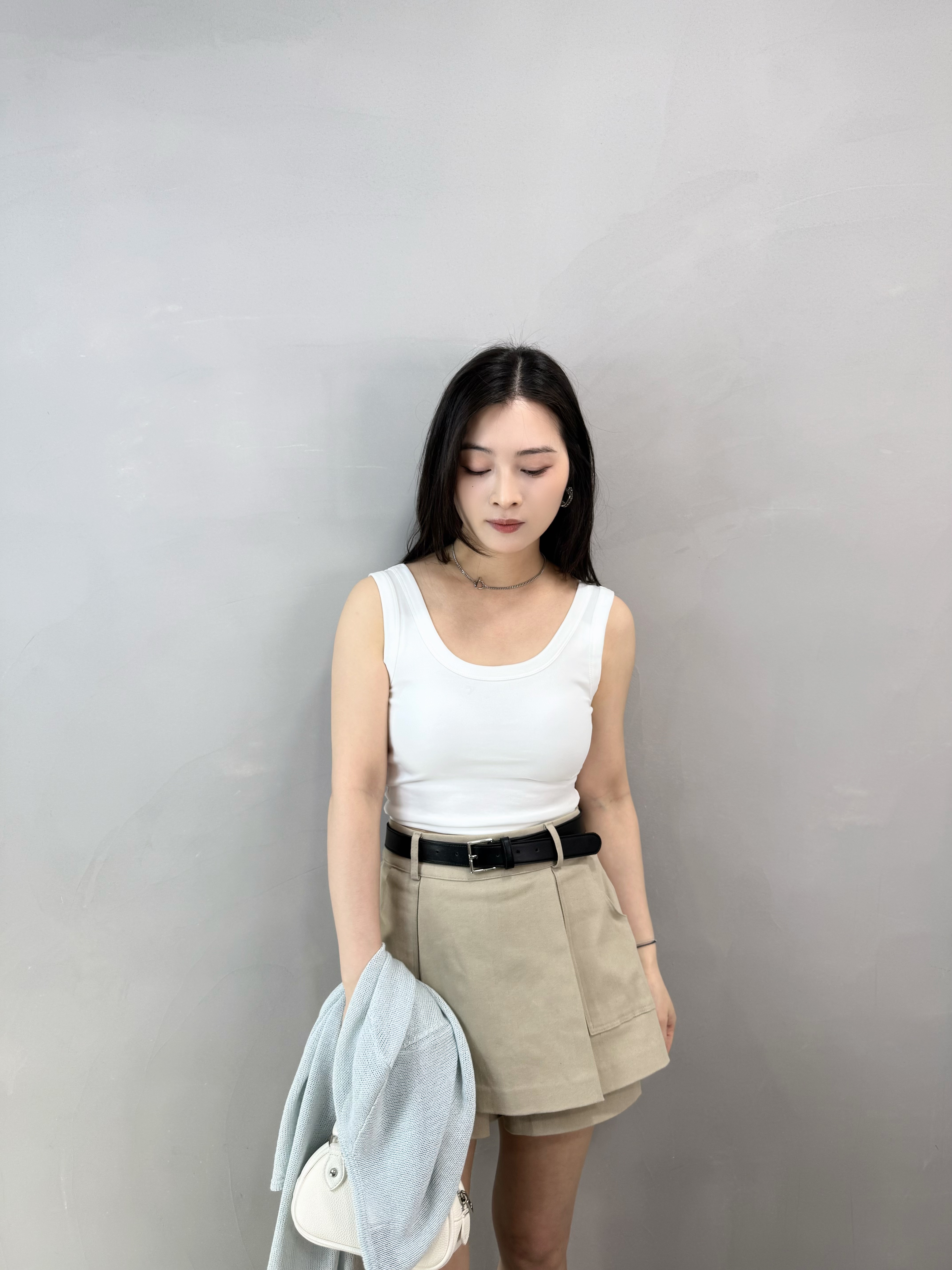 I66 棉質背心中長Bra Top