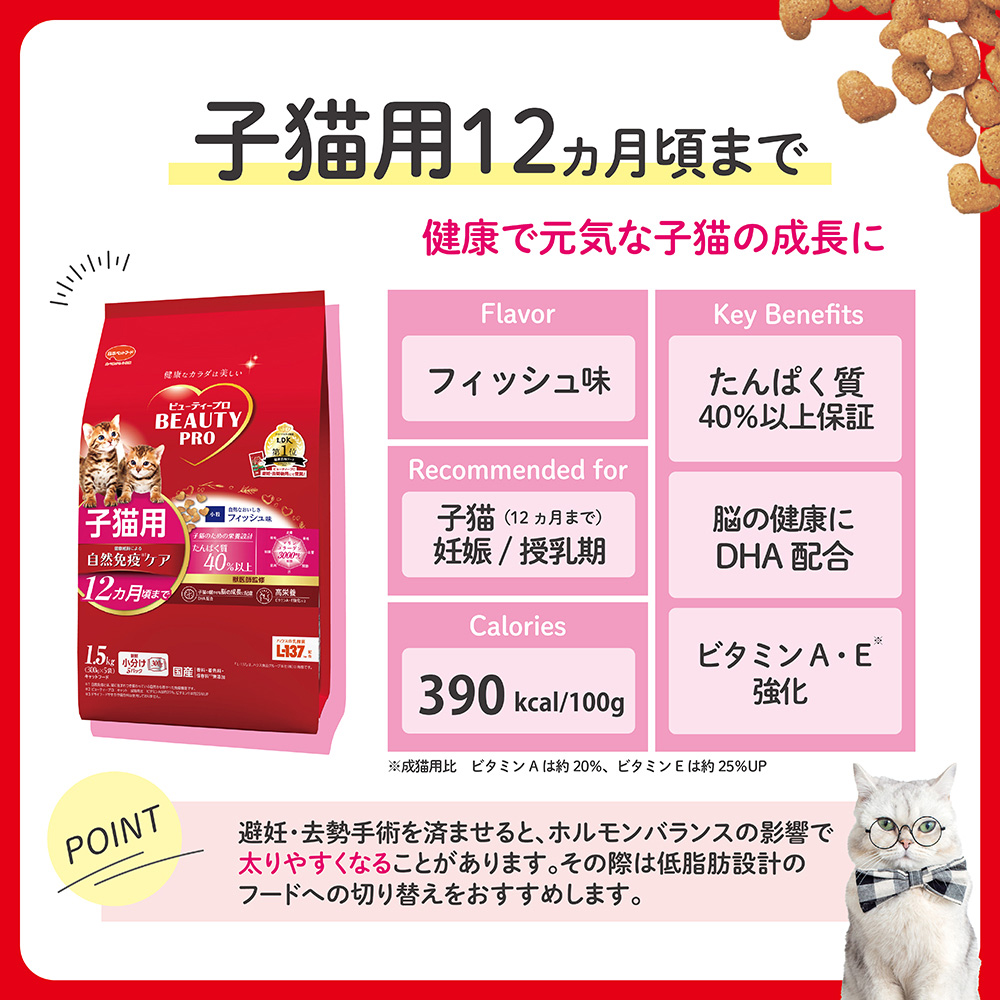 Beauty Pro 貓糧（小貓用）600g