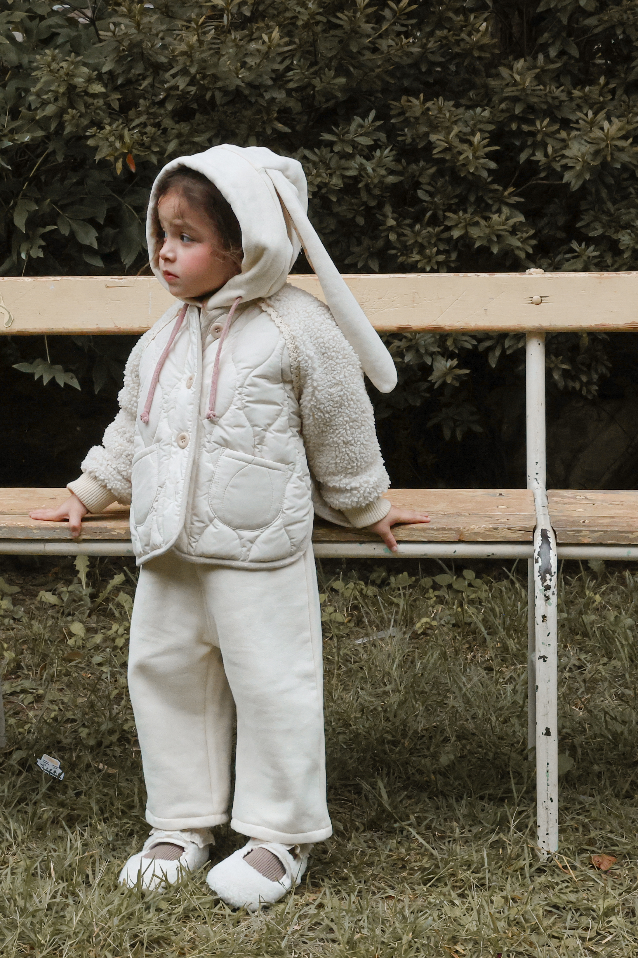 FLO | Noel quilted jumper Beige