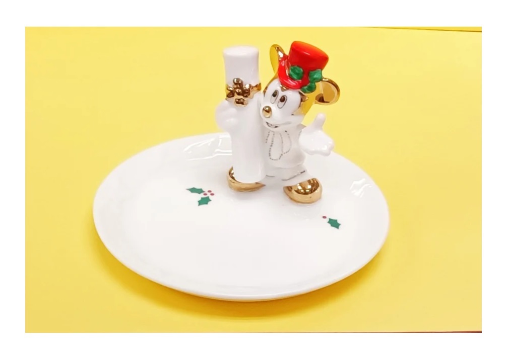 BONE CHINA XMAS TRAY 聖誕風格設計骨瓷收納托盤 Mickey Mouse   (KD-31)