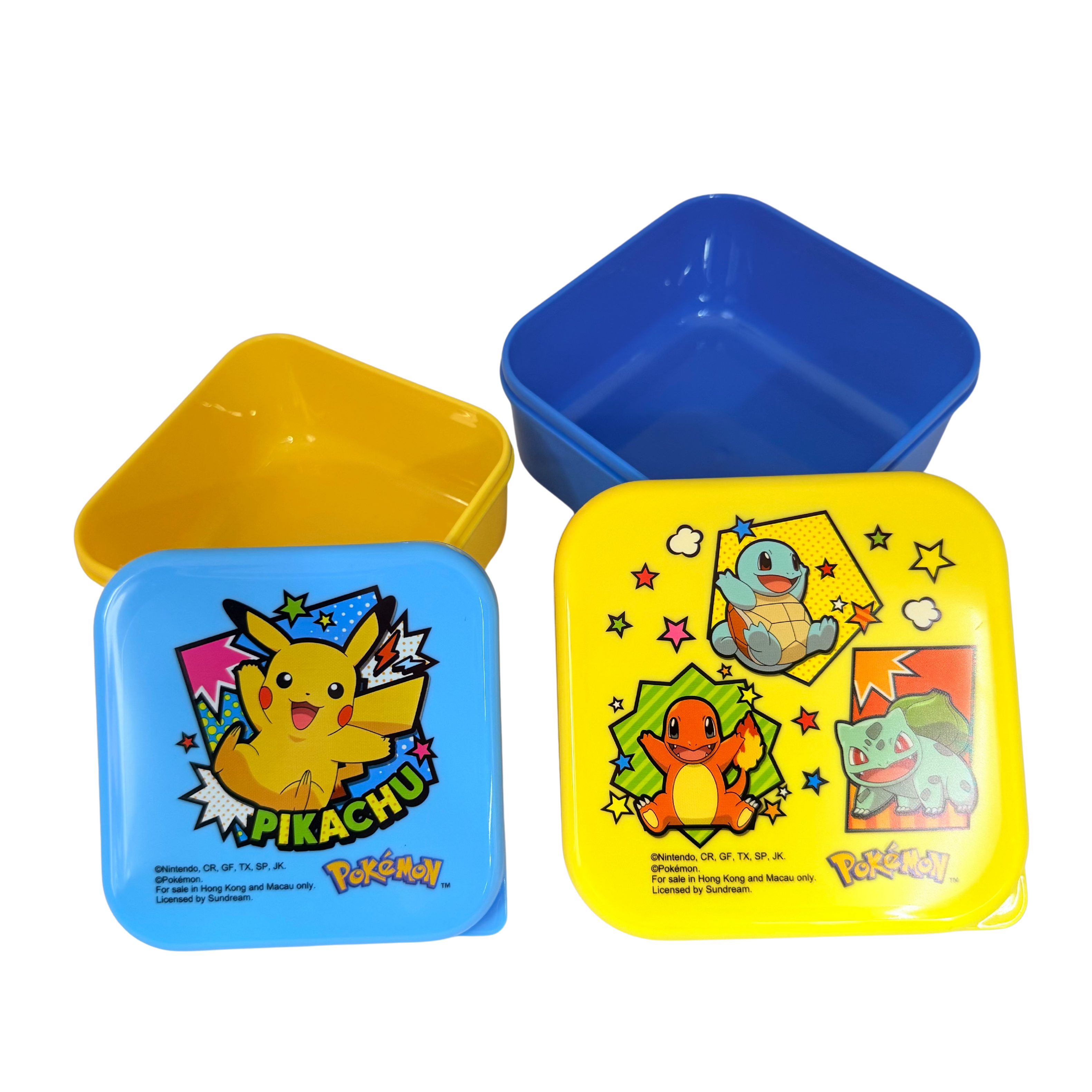 Pokemon Plastic Snack Box (Set of 2) 多用途膠盒 (2個裝)