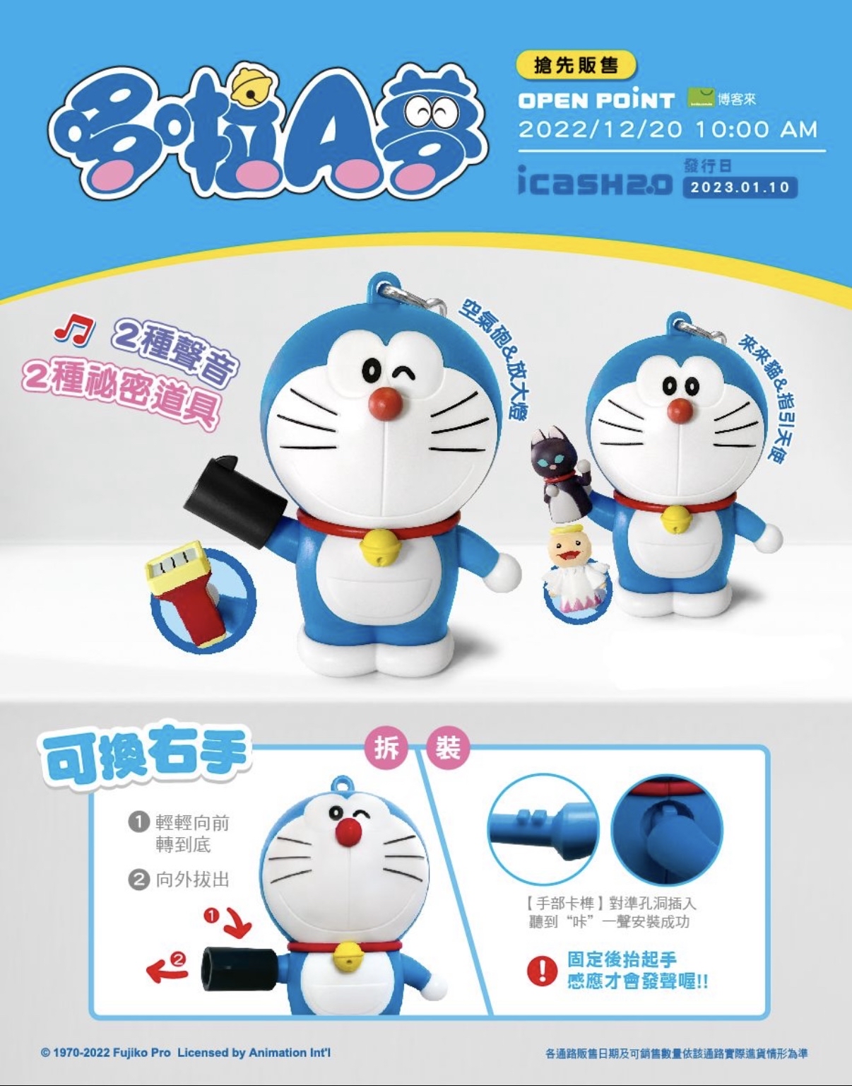 多啦A夢Doraemon八達通（拍卡發聲八達通）