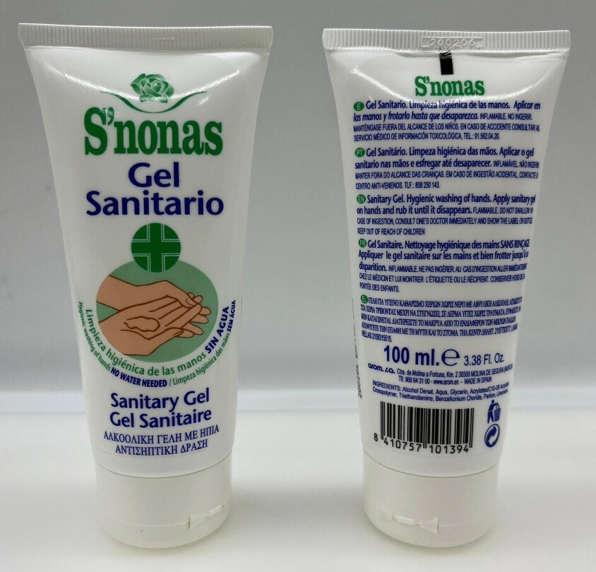 西班牙 S'NONAS 免洗搓手液 100ML 1枝 - 現貨