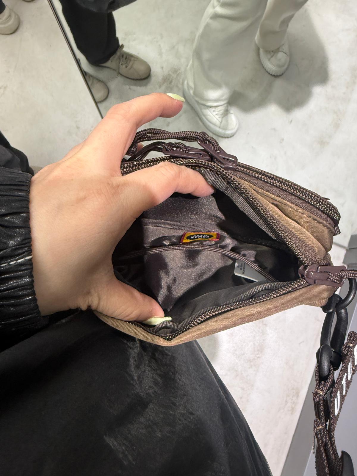 Human made mini斜孭袋 Black / brown / yellow