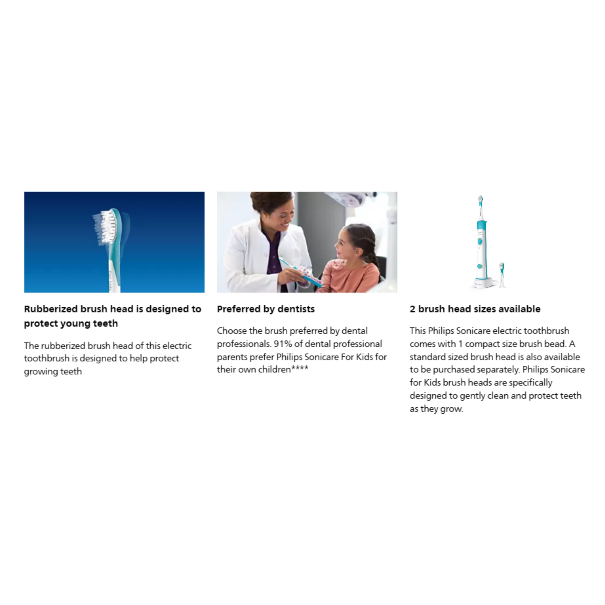 Philips Sonicare for Kids Sonic Electric Toothbrush (HX6321/03)