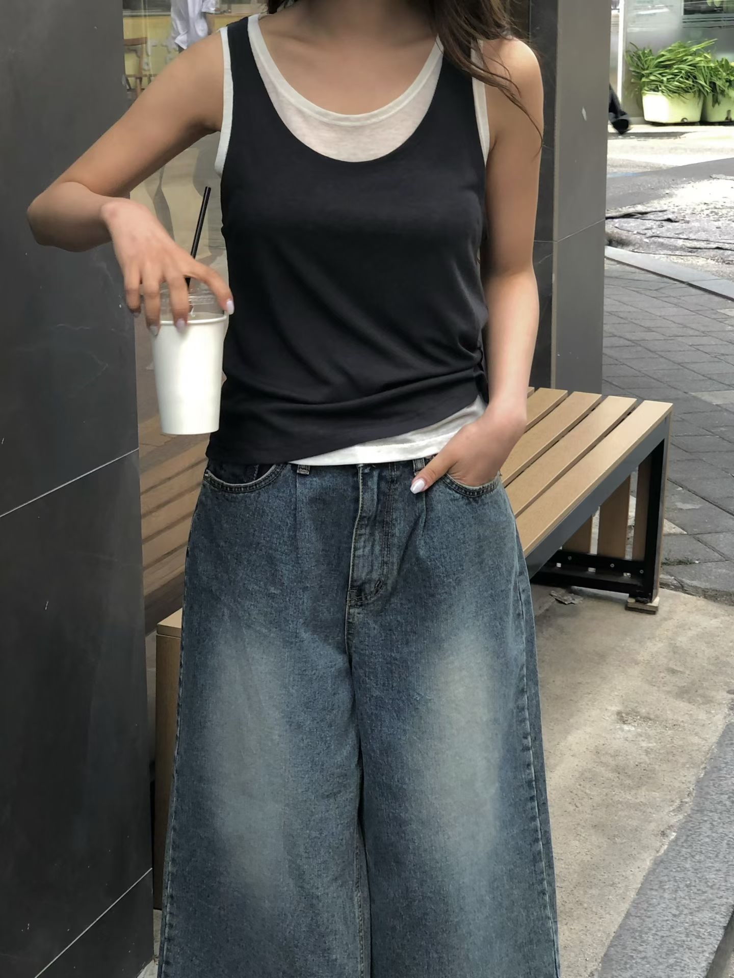 東大門女裝 | 2Layer Sleeveless 
