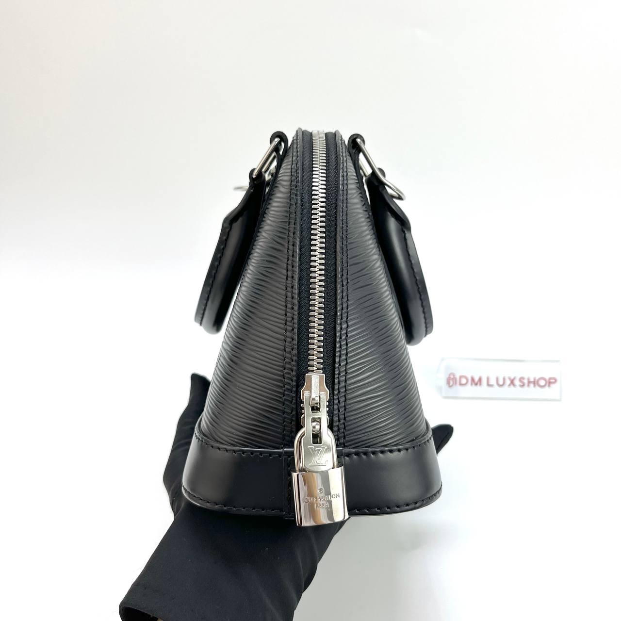 LV Black Epi Leather Alma BB SHW