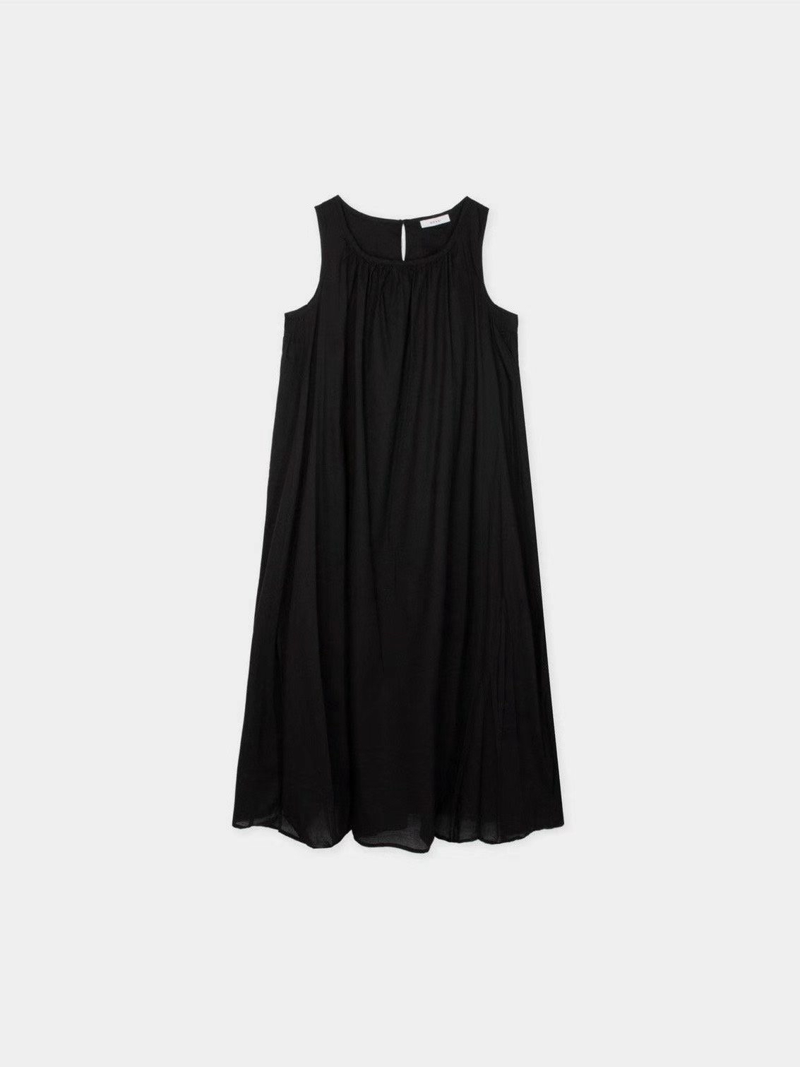 Cotton shirring sleeveless dress #op16