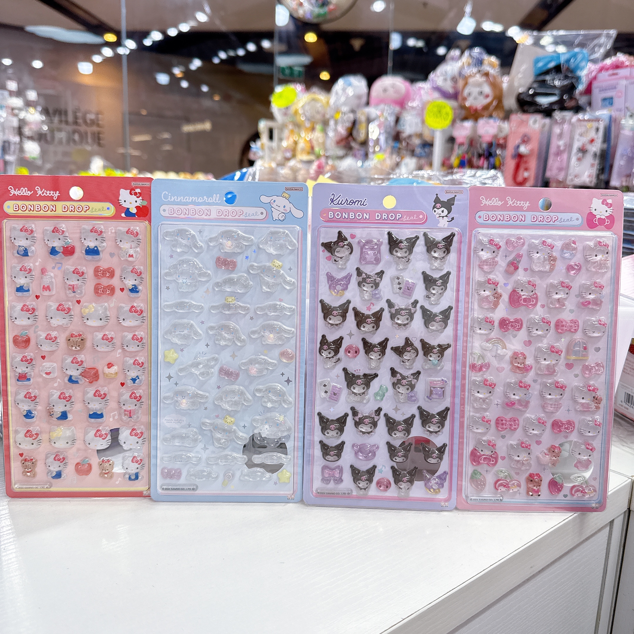 日本直送Sanrio bonbon drop seal立體浮雕貼紙
