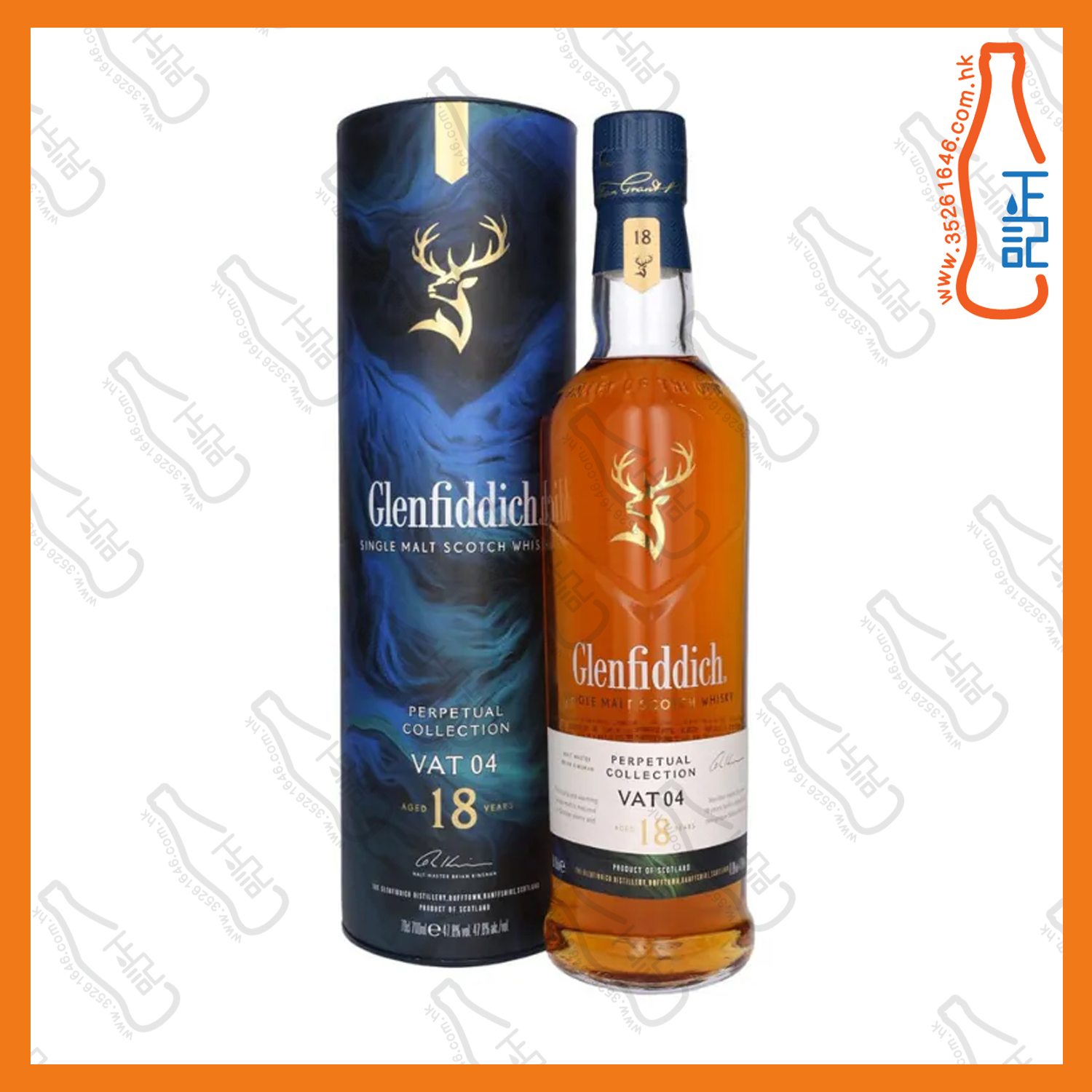 ==Glenfiddich 格蘭菲迪18年 永恆系列 VAT 04 單一麥芽威士忌 700mL  /支