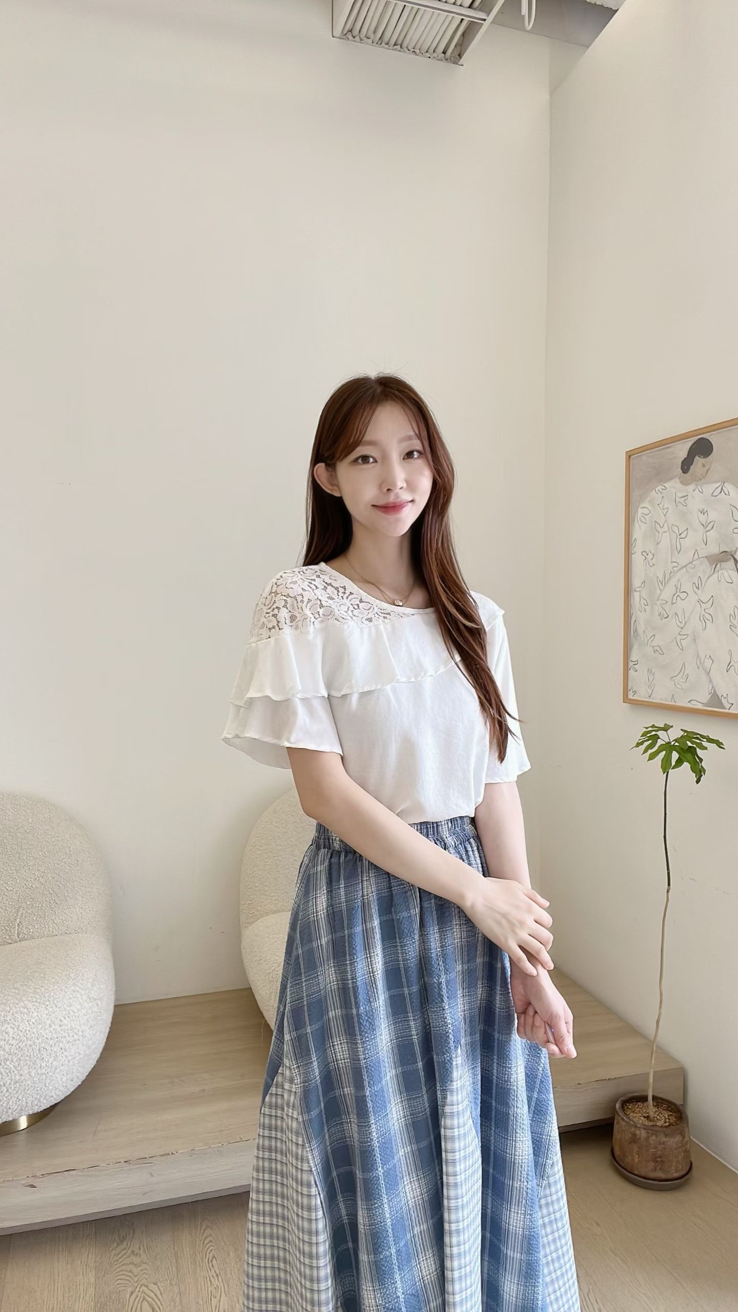 FV30_04 側LACE飄飄袖BL (3色)