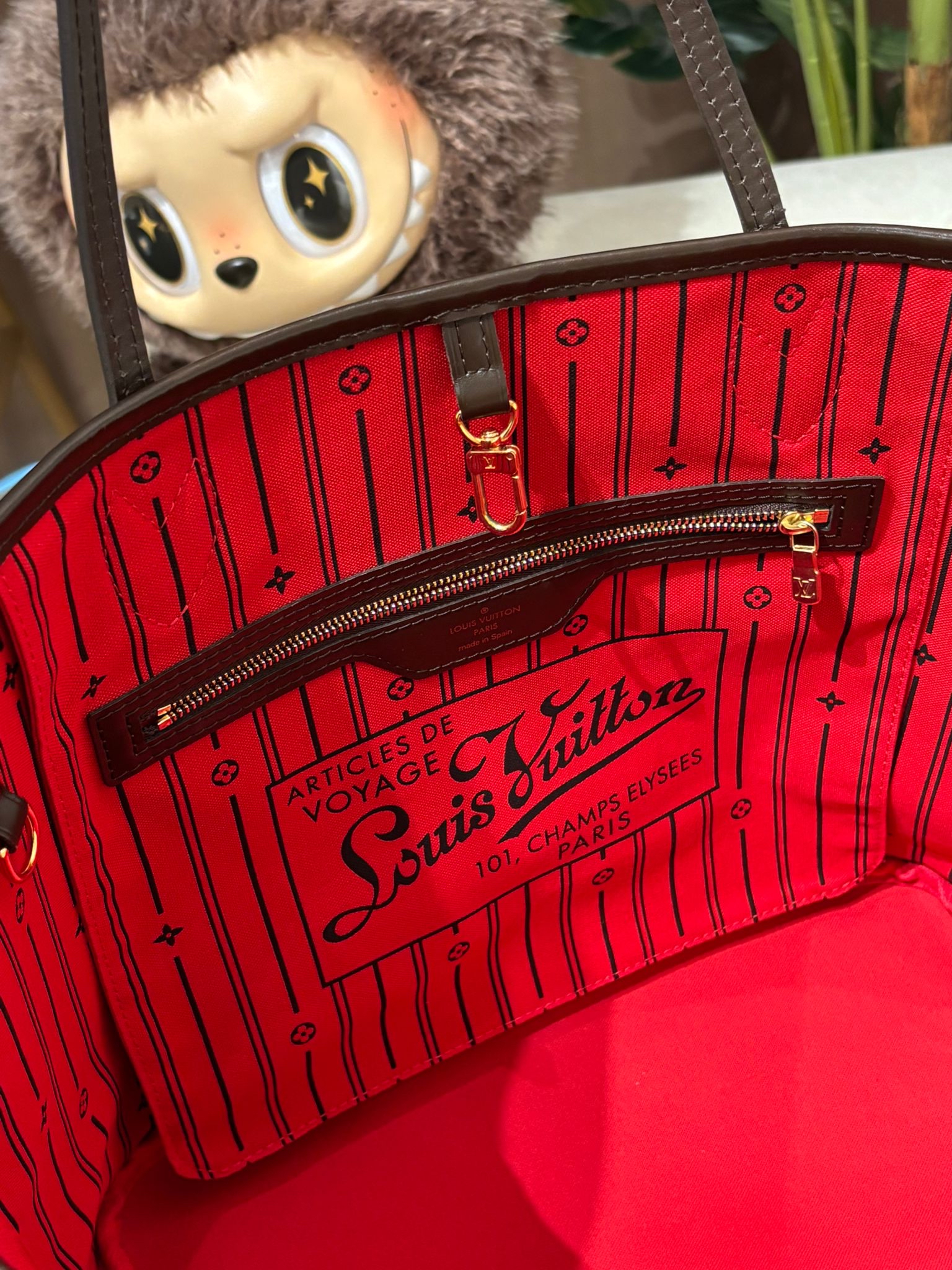 LV Neverfull MM Damier 100%Authentic, 98%New ✅Dust bag