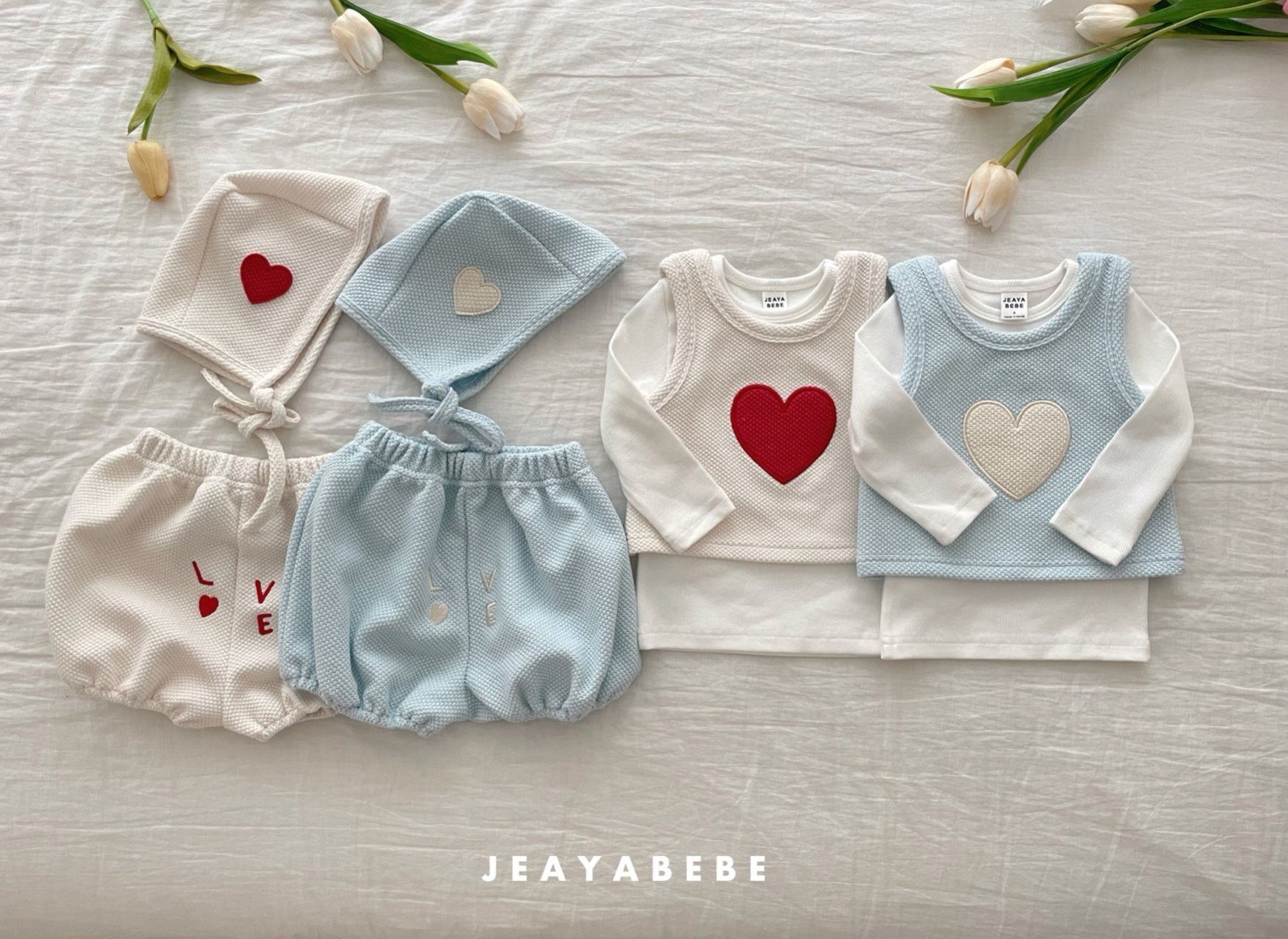 🇰🇷Jeayabebe set (帽+馬甲背心+褲）