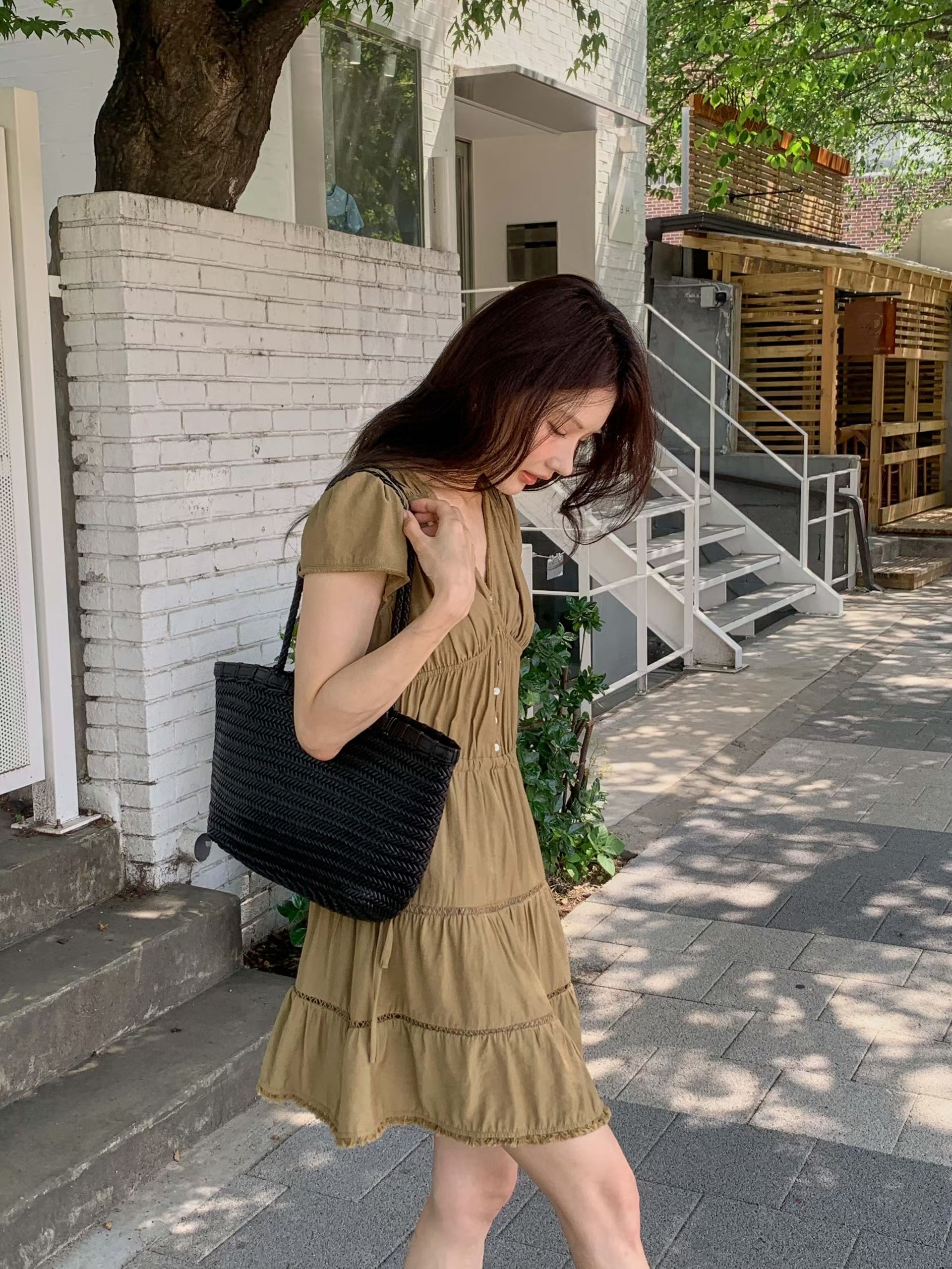 Lovely shirred dress