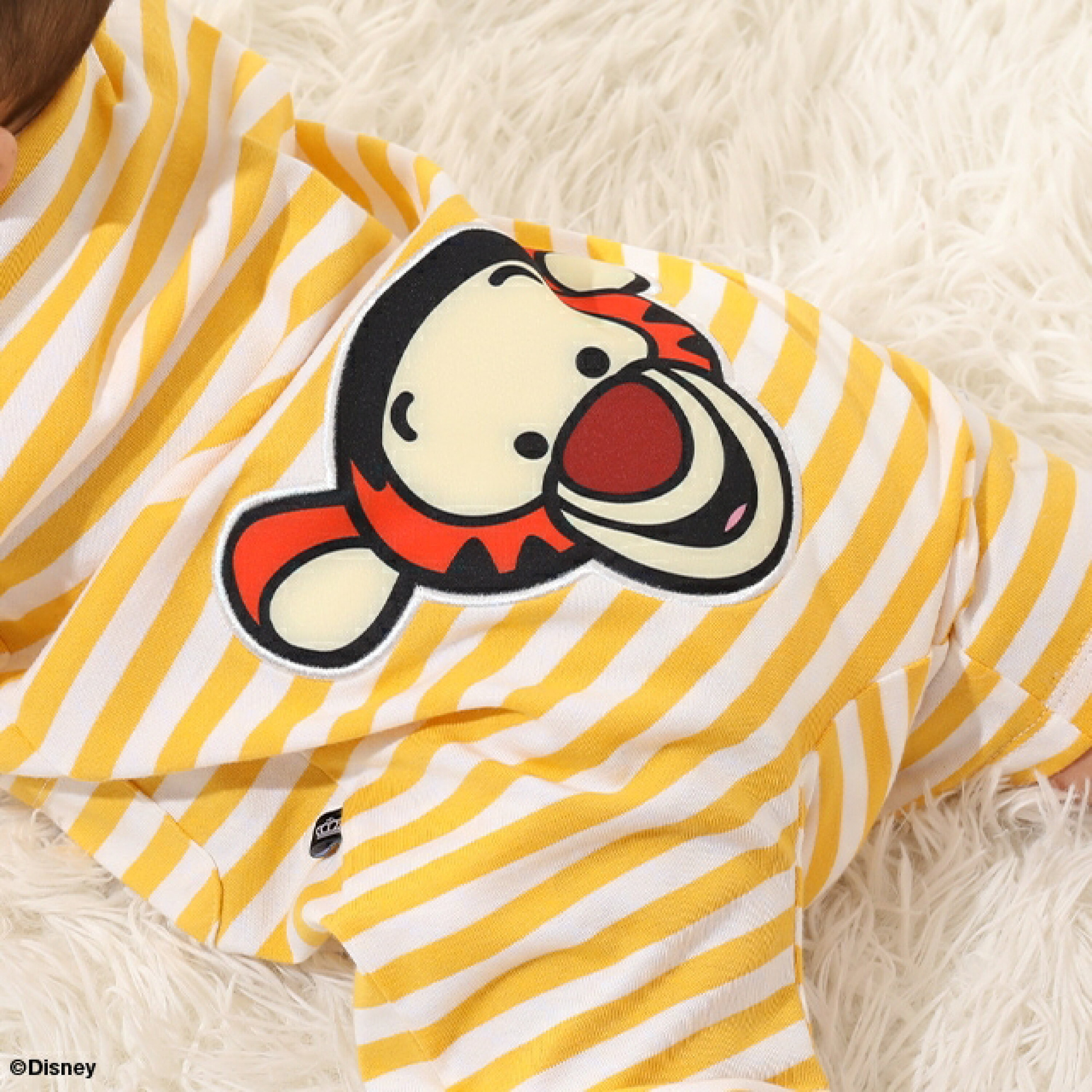 🇯🇵預訂 日本直送🇯🇵Babydoll x Disney六色臀部人物大貼花條紋短袖連身服