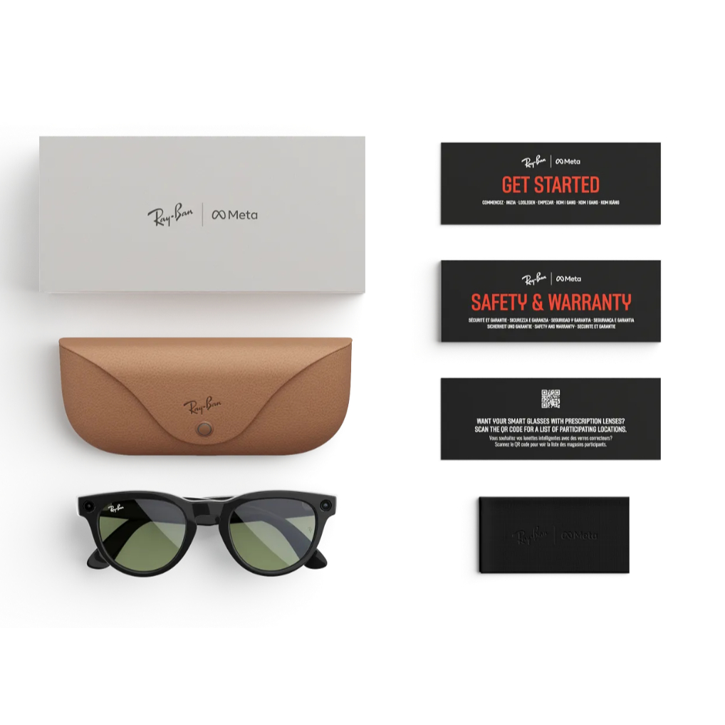 (🔥FLASH SALE🔥) Rayban Meta Smart Glass Headliner 32GB (Refurbished Used Full Set)