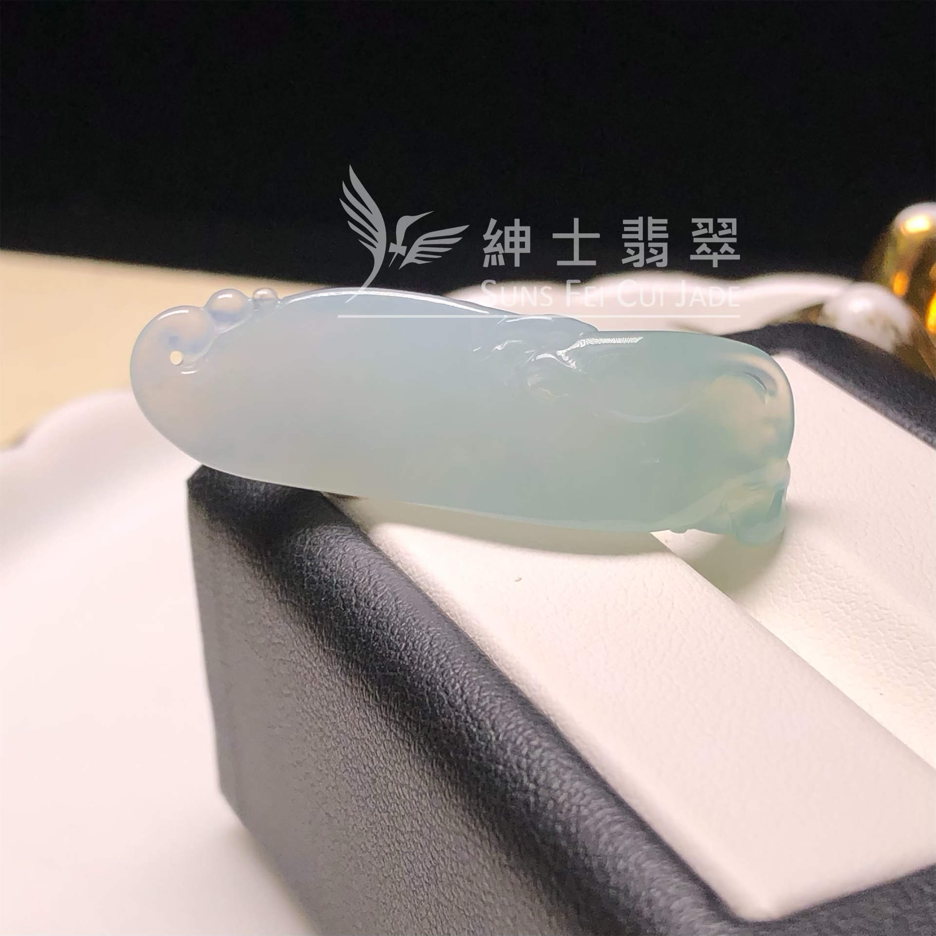 YK00164 糯冰蓮花吊墜 