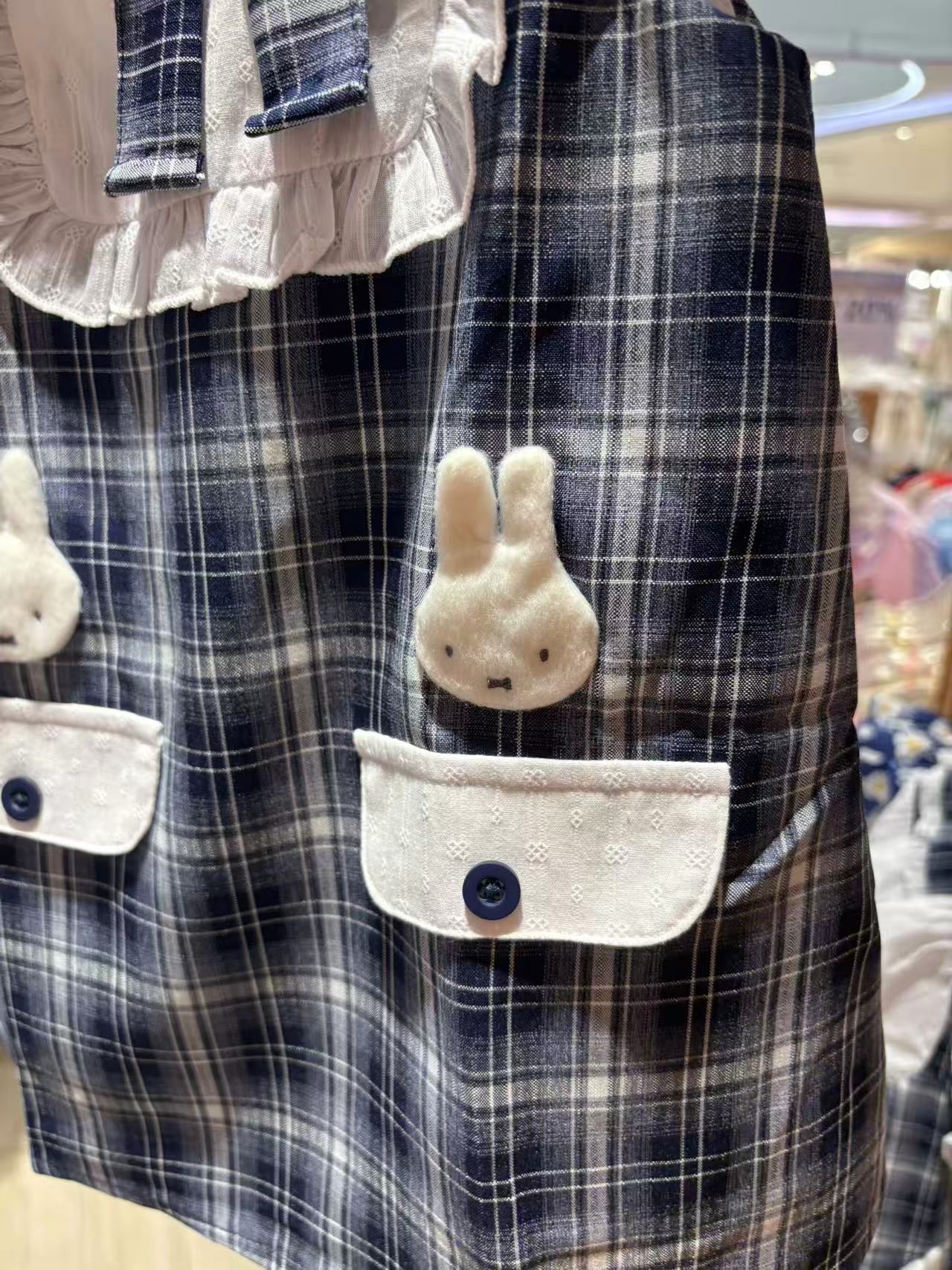 0647 米菲格子淑女裙