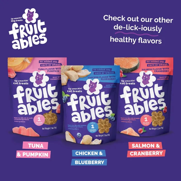 Fruitables 無添加 天然脆粒 貓零食2.5Oz