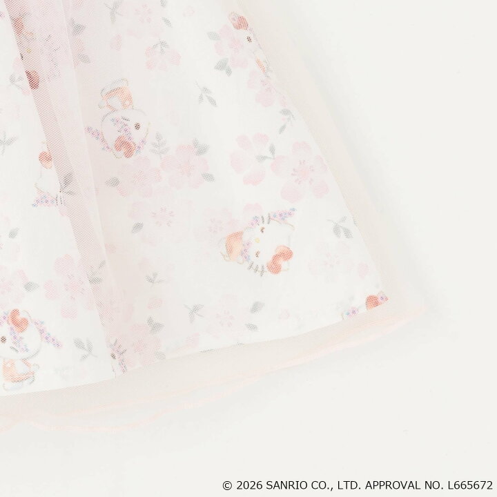 🇯🇵預訂 日本直送🇯🇵 Petit Main x Sanrio系列兩色人物刺繡薄紗印花短袖上衣