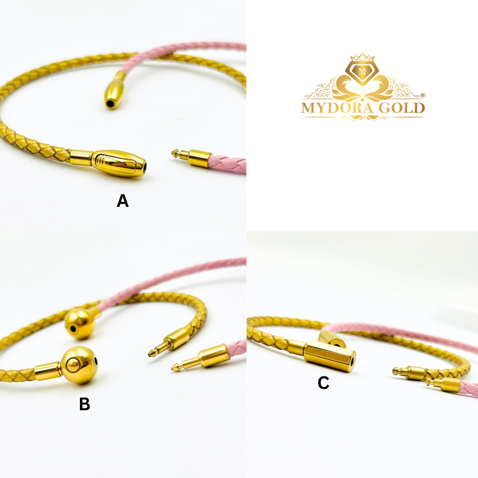 MYDORA Clip Clip Leather Bracelet