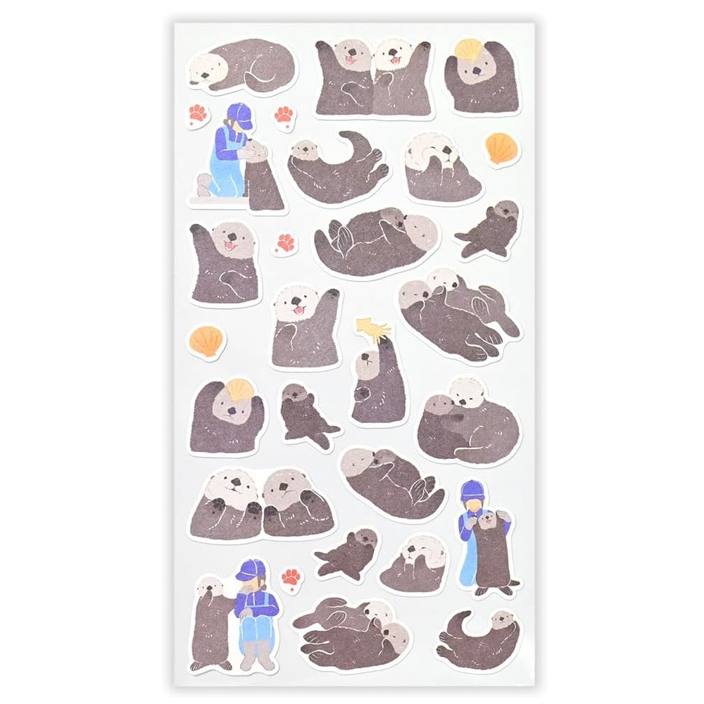 現貨｜ZOOm in Animals 海獺 日本製 貼紙 (5424116) 