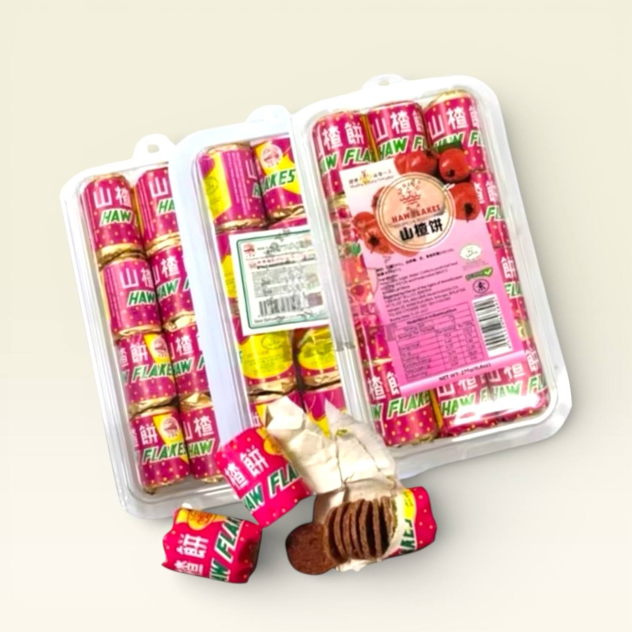 Twinfish Haw Jelly Big Bulat Keping Hw Flakes 山楂饼 12pcs