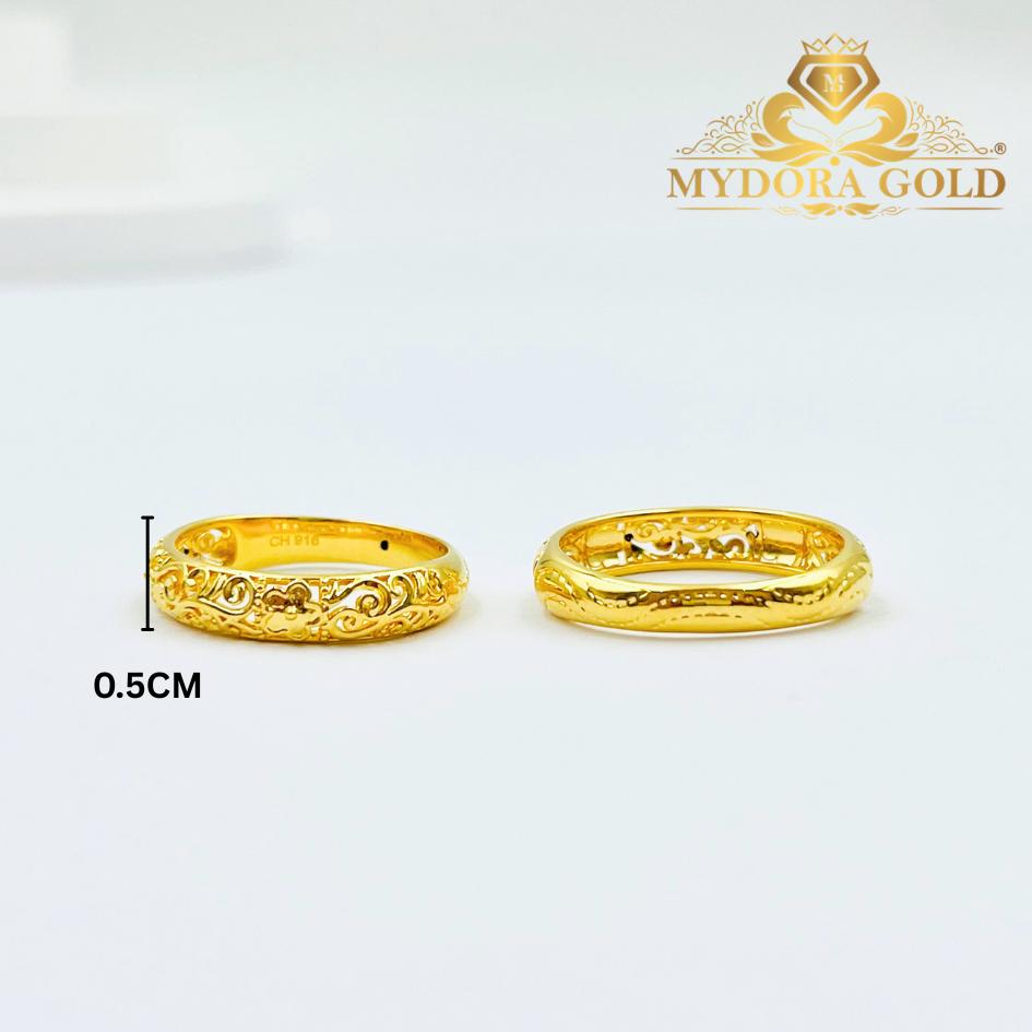 MYDORA Cincin Mini Kuntum Jawa (5G) l EMAS 916/22K