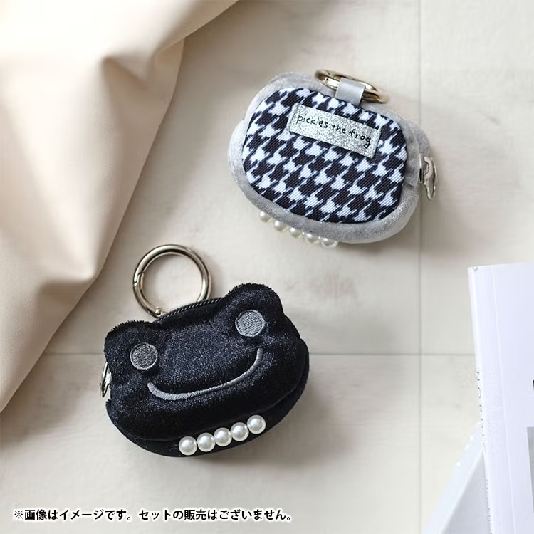 【日本直送】Pickles the Frog 🐸 單色系青蛙公仔小收納袋掛包